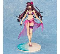 BRADEC Assassin Scáthach 25cm Ornaments, Fate Grand Order, Anime Game PVC Figure Models, Otaku Anime Fan Regalo de cumpleaños, Juguete Coleccionable para Adultos, Decoración de Escritorio