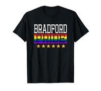 Bradford Pride England Gay Lesbianas Queer LGBT Rainbow Flag Camiseta