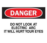 Brady 85008 - Señal de poliéster autoadhesiva, 25,4 x 35,5 cm, leyenda"Do Not Look At Electric Arc It Will Hurt Your Eyes"