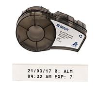 Brady Cinta de etiquetado de polipropileno para impresoras M210 & M211 - Etiquetas resistentes a químicos y criogénicas para laboratorio -Negro sobre Blanco (19,05 mm x 6,4 m) - M21-750-7425