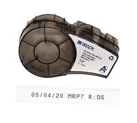 Brady Cinta de Poliéster para impresoras de etiquetas M211 y M210 - Etiquetas de laboratorio resistentes a disolventes - Negro sobre blanco (12,7 mm x 6,4 m) - M21-500-488