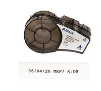 Brady Cinta de Poliéster para impresoras de etiquetas M211 y M210 - Etiquetas de laboratorio resistentes a disolventes - Negro sobre blanco (19,05 mm x 6,4 m) - M21-750-488