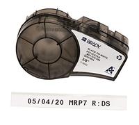 Brady Cinta de Poliéster para impresoras de etiquetas M211 y M210 - Etiquetas de laboratorio resistentes a disolventes - Negro sobre blanco (9,53 mm x 6,4 m) - M21-375-488