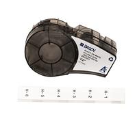 Brady Cinta de Tela de Nailon para Impresoras de Etiquetas M211 y M210 - Etiquetas Adhesivas de Nailon - Etiquetas Impermeable para Bornas - Negro sobre Blanco (12.70 mm x 4.88m) - M21-500-499-TB