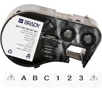Brady Cinta de vinilo para impresoras de etiquetas BMP41/BMP51/BMP53/M511 - Etiquetas adhesivas - Negro sobre blanco (12,70 mm (an) x 7,62 m (l)) - M4C-500-595-WT-BK