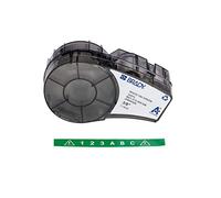 Brady Cinta de vinilo para impresoras de etiquetas M211 y M210 - Etiquetas adhesivas de vinilo - Blanco sobre verde (9.53mm x 6.40m) - M21-375-595-GN