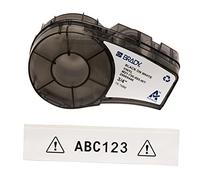 Brady Cinta de vinilo para impresoras de etiquetas M211 y M210 - Etiquetas adhesivas de vinilo - Etiquetas para cables y nombres - Negro sobre blanco (19.05mm x 6.40m) - M21-750-595-WT