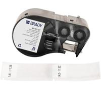 Brady Etiquetas vinilo laminado M4-51-427 Negro sobre blanco/transparente 25,4×63,5×19,1 mm