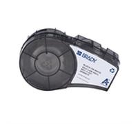 Brady M21-11-427 cinta de vinilo laminado negro sobre blanco 12,70 mm x 19,05 mm