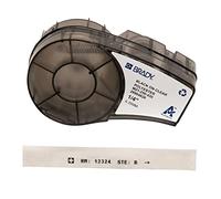 Brady (M21-250-430) Cinta de poliéster para BMP21-PLUS; BMP21-LAB 6.35 mm x 6.40 m Negro sobre transparente