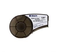 Brady M21-250-430-WT inta poliéster blanco sobre transparente 6,35 mm x 6,40 m
