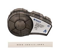 Brady (M21-250-C-342) Manguito de poliolefina termorretráctil PermaSleeve para BMP21-PLUS; BMP21 11.15 mm x 2.10 m Negro sobre blanco