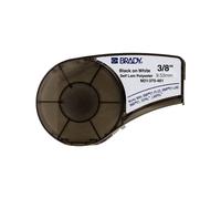 Brady M21-375-461-AW cinta de poliéster laminado negro sobre blanco 9,53 mm x 6,40 m