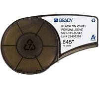 Brady M21-375-C-342 cinta termorretráctil negro sobre blanco 16,38 mm x 2,10 m (original)