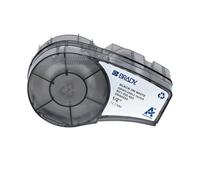 Brady M21-500-403 cinta de papel hidrosoluble negro sobre blanco 12,70 mm