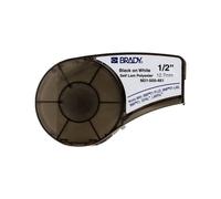 Brady M21-500-461-AW cinta de poliéster laminado negro sobre blanco 12,7 mm x 6,40 m