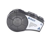Brady M21-500-581-WT cinta adhesiva reposicionable negro sobre blanco 12,70 mm