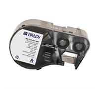 Brady M4-135-427-AW etiquetas de vinilo laminado negro sobre blanco 27,94 mm x 6,35 mm