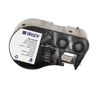 Brady M4-143-427 etiquetas de vinilo laminado negro sobre blanco/transparente 25,4 mm x 31,7 mm x 12,7 mm
