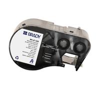 Brady M4-47-428 etiquetas de poliéster metalizado negro sobre gris claro 25,40 mm x 12,70 mm (original)