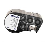 Brady M4-48-427 etiquetas de vinilo laminado negro sobre blanco/transparente 25,40 mm x 19,05 mm x 9,50 mm