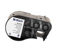 Brady M4-49-422 etiquetas de poliéster permanente negro sobre blanco 25,4 mm x 25,4 mm