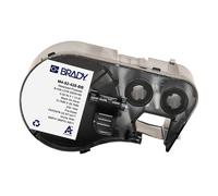 Brady M4-92-428-BB Etiquetas de poliéster metalizado negro sobre gris claro 12,70 mm x 33,02 mm (original)