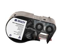 Brady M4C-1000-595-RD-WT etiquetas de vinilo blanco sobre rojo 25,40 mm x 7,62 m