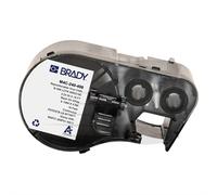 Brady M4C-240-498 etiquetas de tela vinílica negro sobre blanco 6,1 mm x 4,88 m