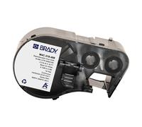 Brady M4C-318-498 etiquetas de tela de vinilo negro sobre blanco 8,08 mm x 4,88 m (original)