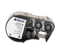 Brady M4C-375-498 etiquetas de tela de vinilo negro sobre blanco 9,53 mm x 6,1 m (original)