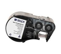 Brady M4C-375-595-RD-WT etiquetas de vinilo blanco sobre rojo 9,53 mm x 7,62 m