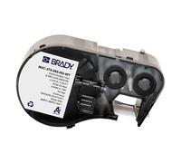 Brady M4C-375-595-RD-WT etiquetas de vinilo blanco sobre rojo 9,53 mm x 7,62 m (original)
