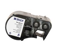 Brady M4C-500-414 etiquetas de material velcro de poliéster negro sobre blanco 12,70 mm x 3,66 m