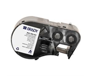 Brady M4C-500-422 etiquetas de poliéster negro sobre blanco 12,70 mm x 7,62 m