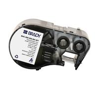 Brady M4C-500-595-BK-WT etiquetas de vinilo blanco sobre negro 12,70 mm x 7,62 m