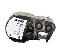 Brady M4C-750-414 etiquetas de material de poliéster con gancho y bucle, negro sobre blanco, 19,05 mm x 3,66 m (original)