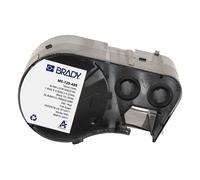 Brady M5-120-499 etiquetas de tejido de nylon negro sobre blanco 25,4 mm x 12,7 mm