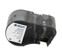 Brady M5-134-427 etiquetas de vinilo laminado negro sobre blanco/transparente 38,1 mm x 44,45 mm x 12,7 mm (original)