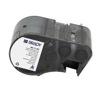 Brady M5-17-351 etiquetas de vinilo negro sobre blanco 25,4 mm x 12,7 mm (original)