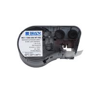 Brady MC1-1000-595-WT-RD cinta de vinilo rojo sobre blanco 25,4 mm x 7,62 m (original)