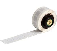 Brady PTL-3-727 - Etiqueta (poliimida de alta temperatura, 0,375 pulgadas de ancho x 0,375 pulgadas de alto, 9.530 mm de ancho x 9.530 mm de alto), color blanco (500 unidades)