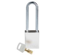Brady SafeKey Candado de bloqueo de aluminio plateado 7,6 cm acero Shkl llave diferente