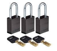 Brady SafeKey Lockout Candado Aluminio Azul 1.5" Acero Shkl