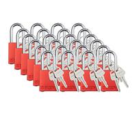 Brady SDAL-RED-38ST-KD24 - Juego de candados de seguridad con llave - 2 llaves por cerradura - SDAL-RED-38ST-KD24