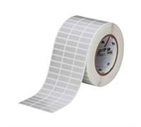 Brady THT-3-413-10 etiqueta de poliéster plata mate 25,40 x 9,53 mm