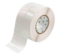Brady THT-37-422-10 3,8 cm de ancho x 1,3 cm de alto, B-422 de poliéster permanente, acabado brillante, etiqueta de transferencia térmica blanca (10000 por rollo)