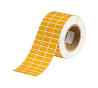 Brady THT-5-423-10-YL etiqueta de poliéster amarillo brillante 25,40 x 12,70 mm