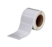 Brady THT-55-413-1 etiqueta de poliéster plata mate 101,60 x 50,80 mm