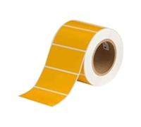 Brady THT-55-423-1-YL etiqueta de poliéster amarillo brillante 101,60 x 50,80 mm